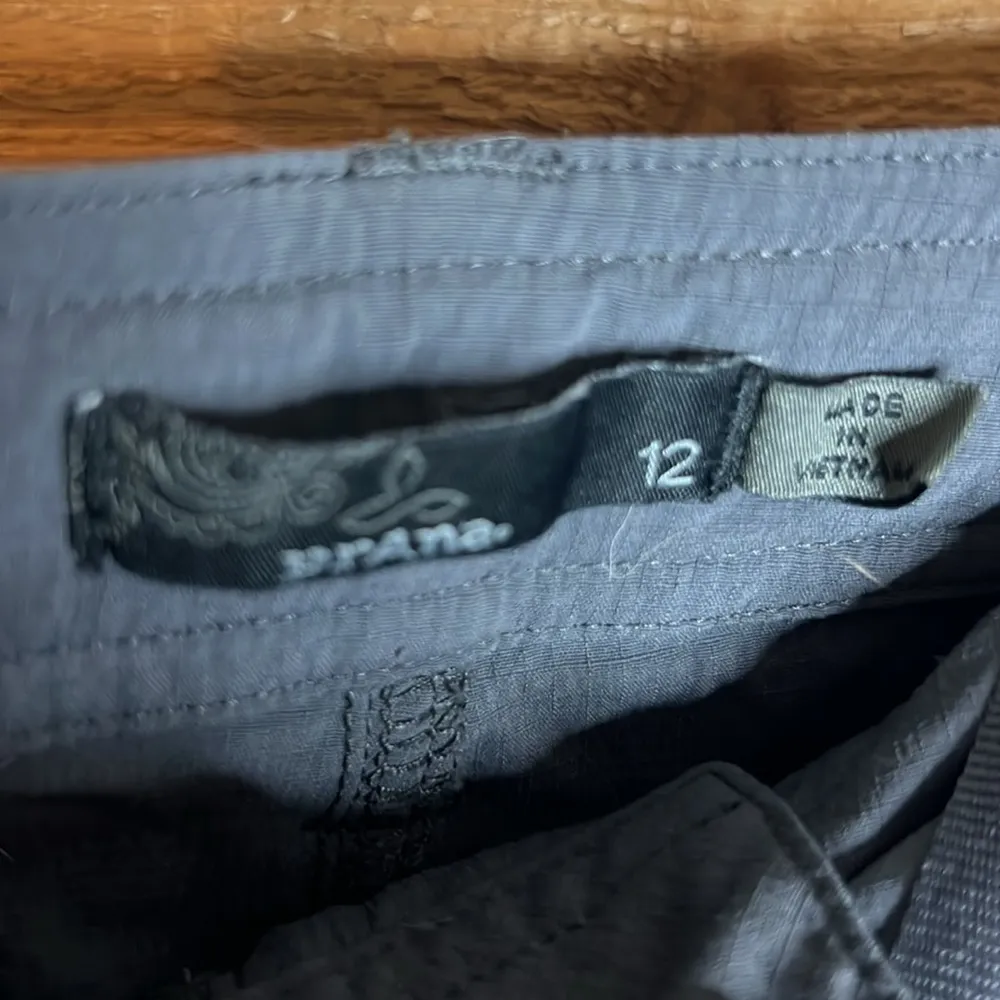 Prana The Amir Embroidered Zip Gray Outdoor Hiking Pant Aztec Pattern Adventure - Image 6