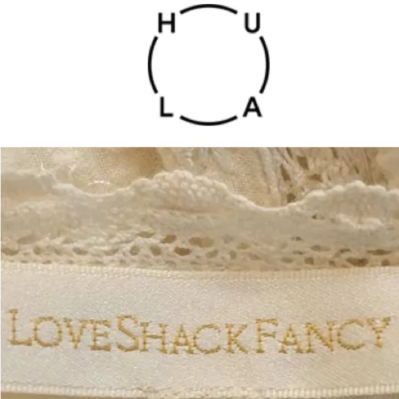 LoveShackFancy Bec Victorian Ruffle Peasant Midi Dress Farmhouse Ivory Size 2 - Image 9