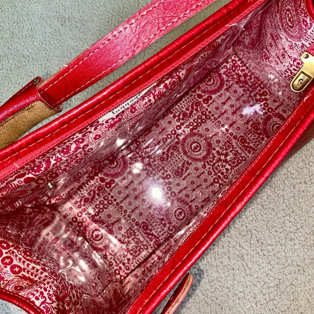 Hartmann Luggage Bag Red travel Carry On Vintage - Image 6