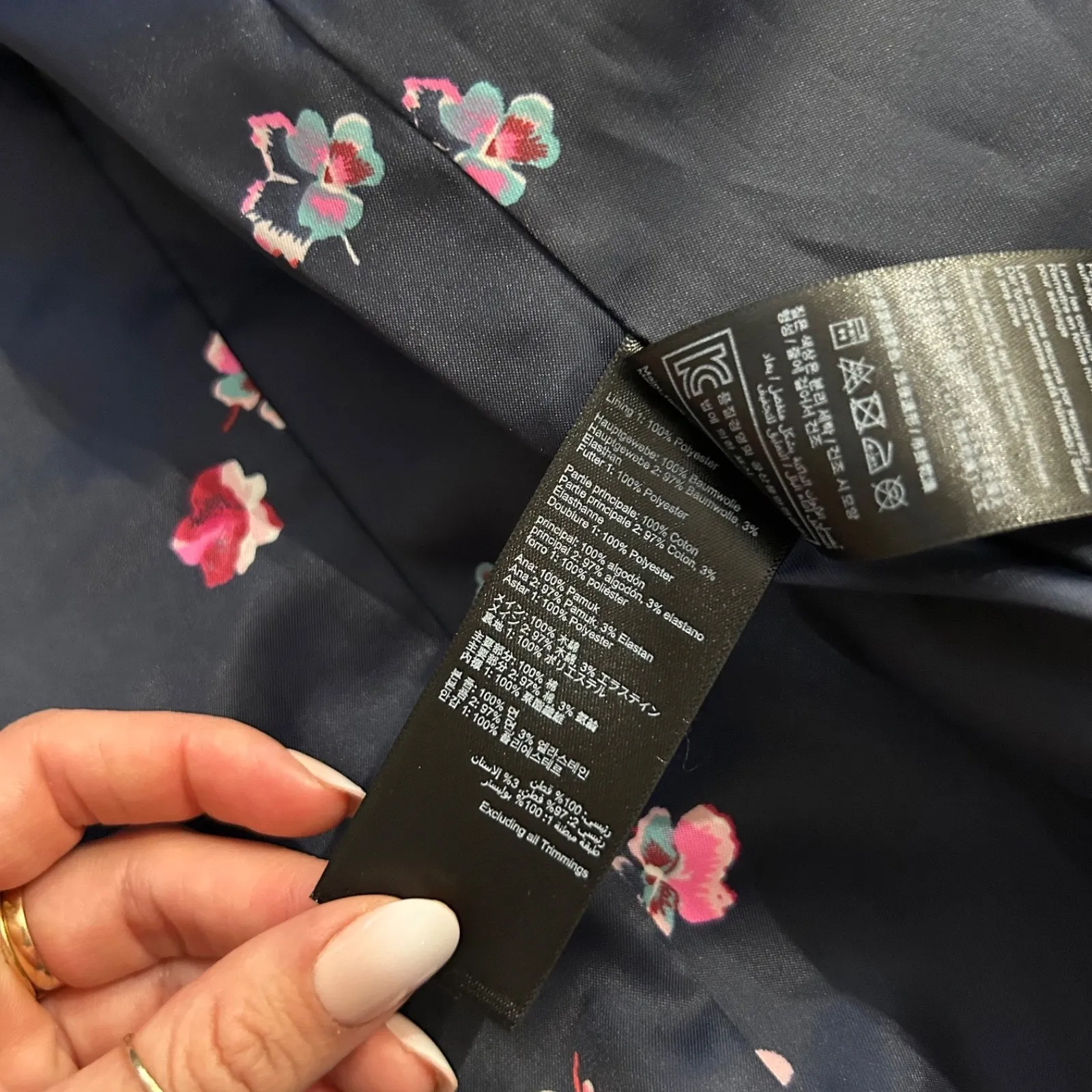 NWT Joules Juliane Blazer Womens French Navy Blue Cotton Size 2 Business/Preppy - Image 7