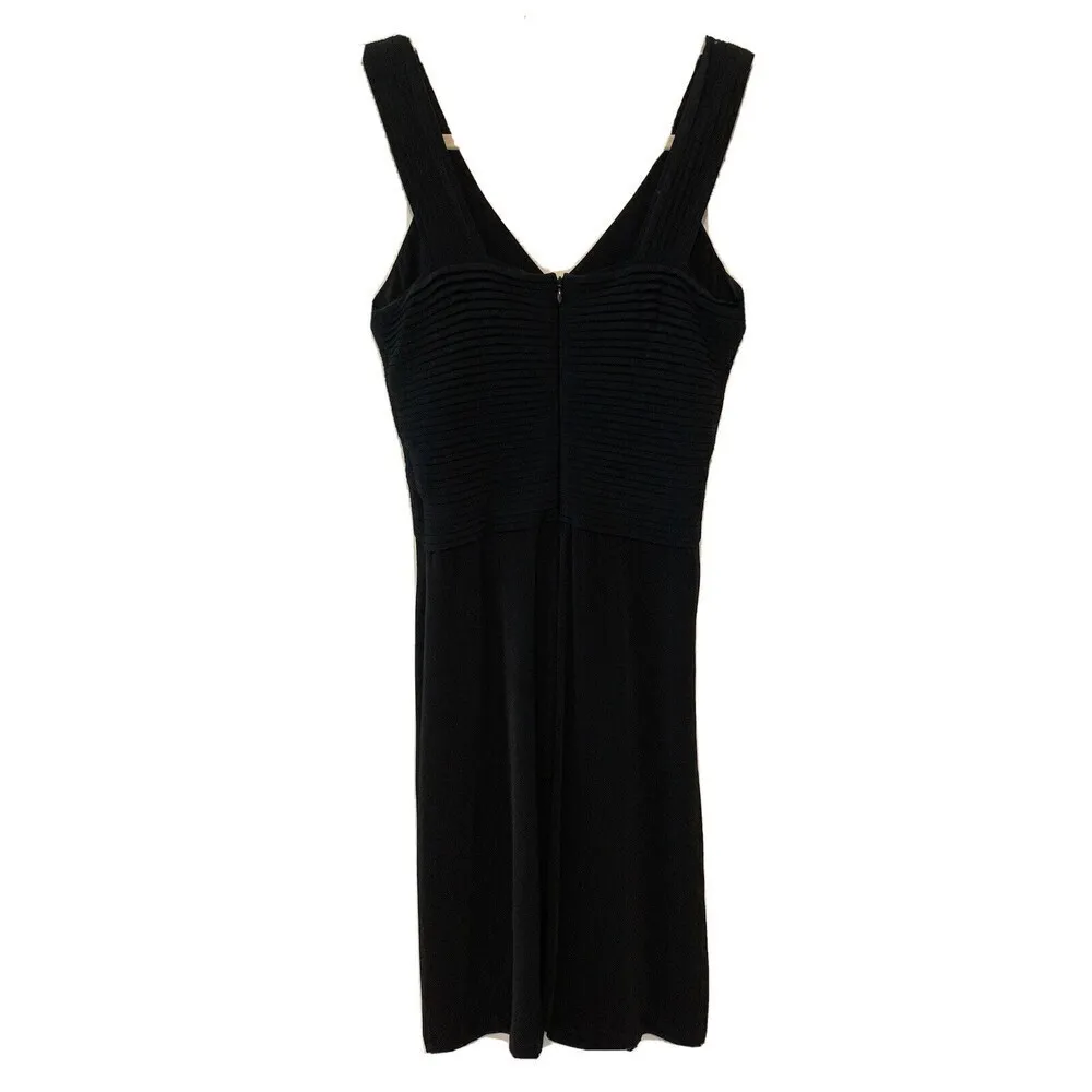 Calvin Klein Black Sleeveless Fit & Flare Cocktail Evening Dress - Image 3