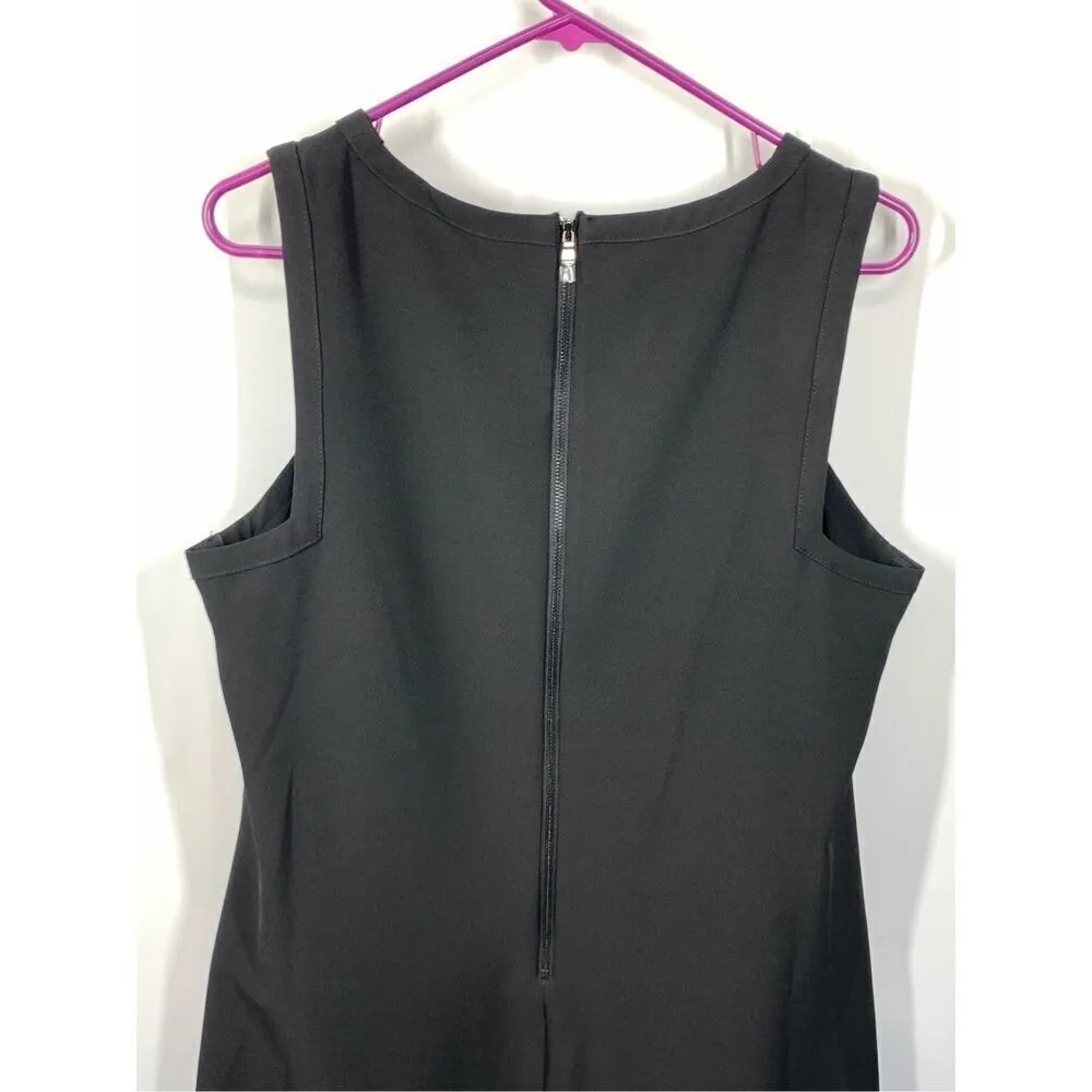 Donna Morgan Women's Sleeveless Pockets Shift Mini Dress Black Size 12 NWOT - Image 6