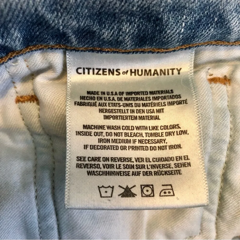 Citizens Of Humanity Emerson Boyfriend Jeans Light Wash Denim Premium Vintage 28 - Image 11