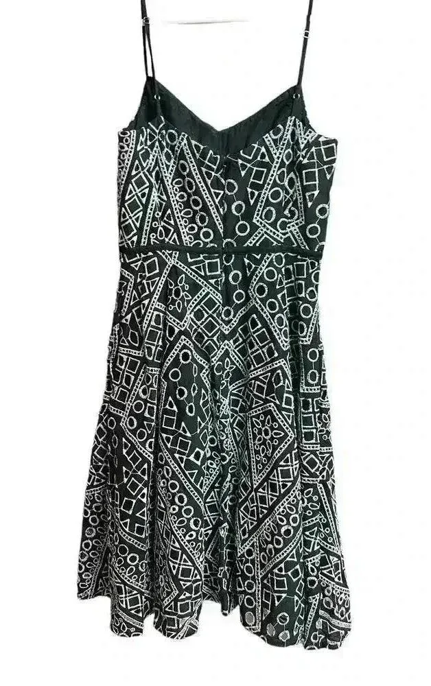 Banana Republic Geo Lace Strappy Dress Black White Size 0 Petite - Image 11