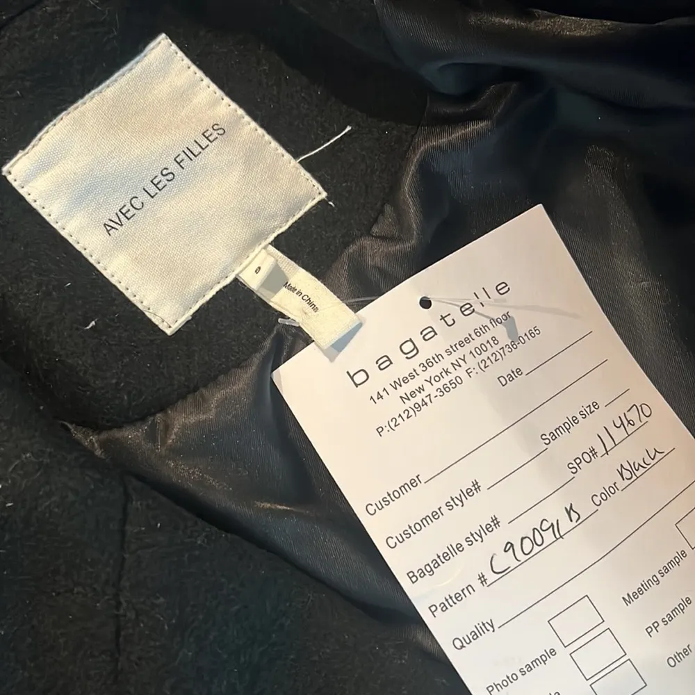 NEW Avec Les Filles ColorBlock Trench Coat, Black Red Camel Size S Retail $500 - Image 13