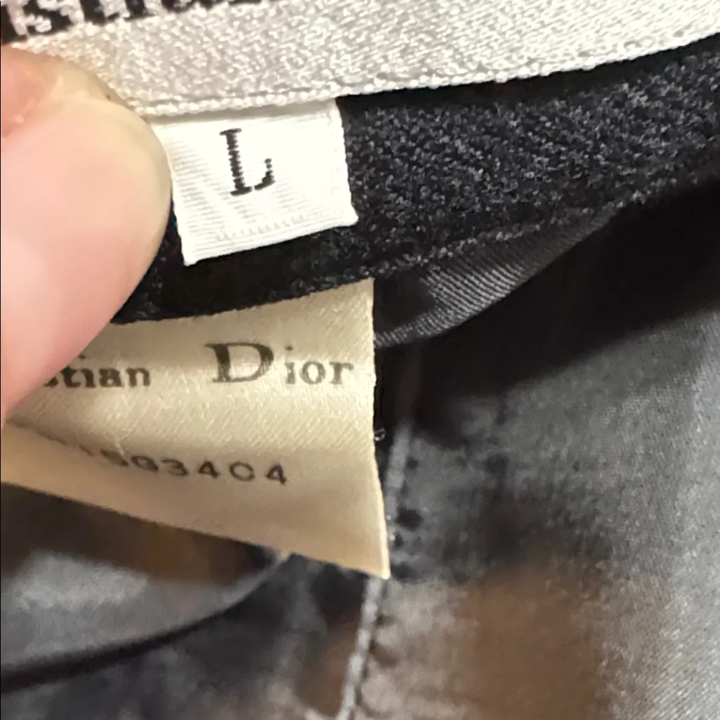 Christian Dior Classic Black Pencil Skirt Size Large W 13.5 L 23” - Image 7