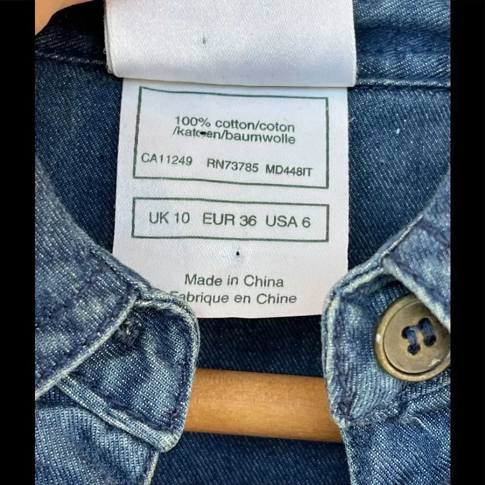 Laura Ashley vintage denim maxi dress 6 - Image 5