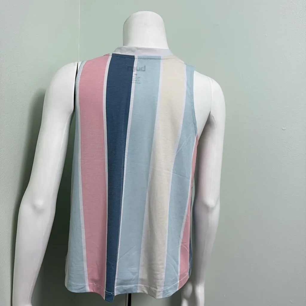 Burn Boot Camp Pastel Stripe Tank Small Pink - Image 4