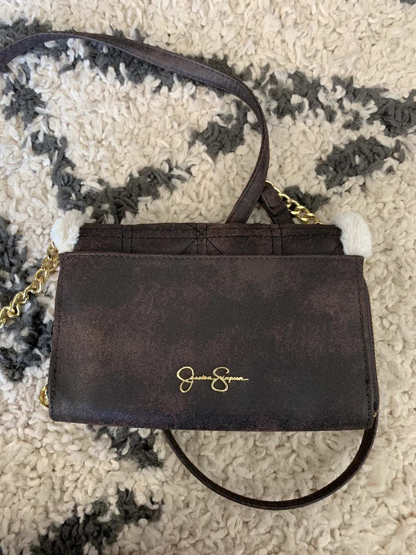 Jessica Simpson Fur Lined Purse - Image 3