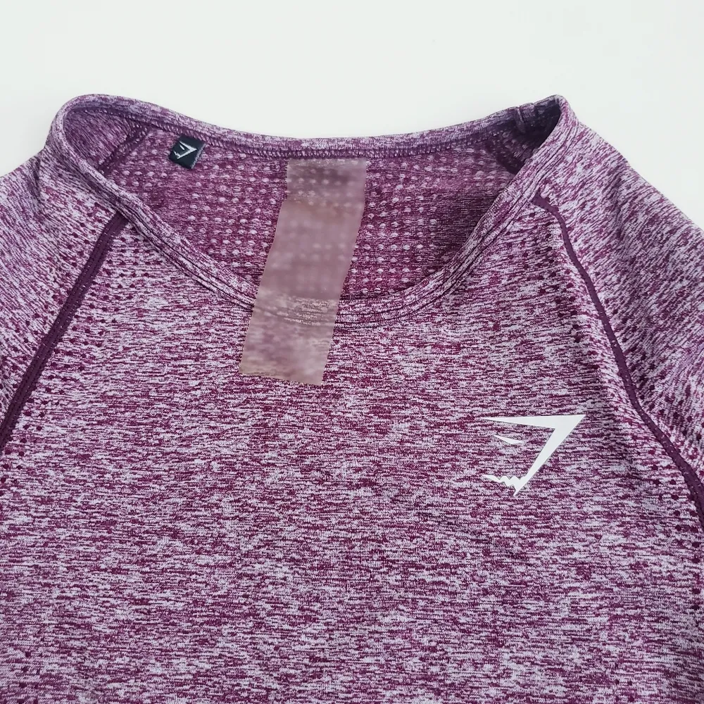 Gymshark Vital Seamless Long Sleeve Cropped Athletic Sports Top - Image 5