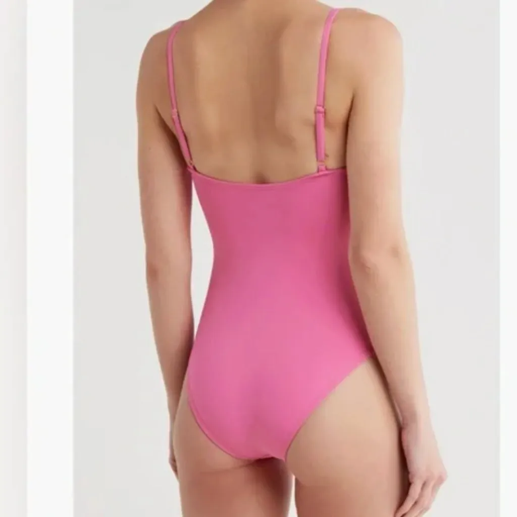 NWT Anthropologie X Hutch Dita Bow One Piece Swimsuit Size X- Small Pink - Image 6