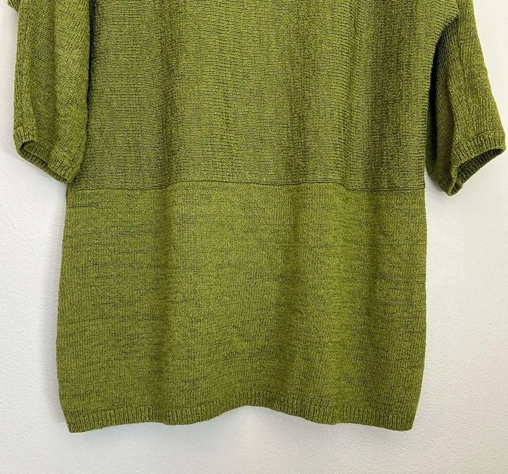 Soft Surroundings Women's Green 3/4 Sleeve Sweater w/ Pockets - Size PS/PM - Image 6
