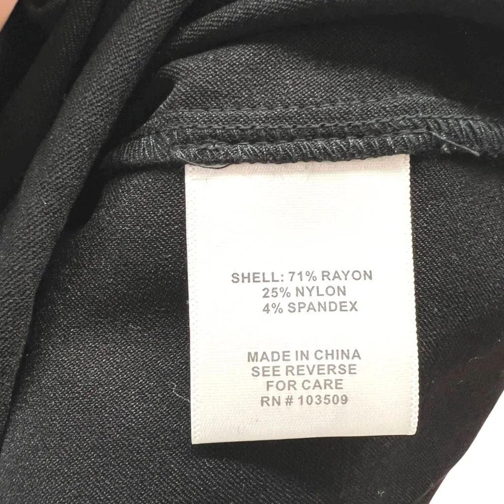 ModCloth Black Belted Sheath Dress Short Sleeve Size Large - Image 8