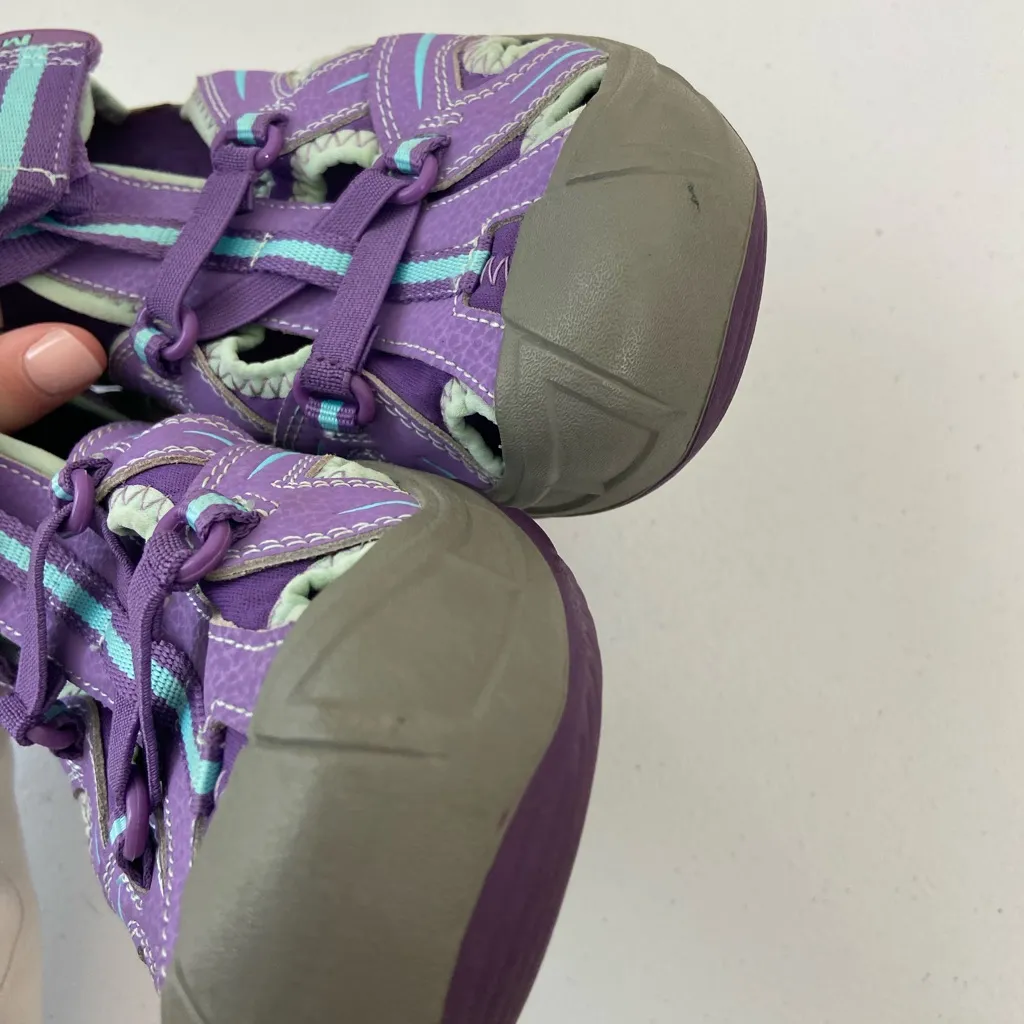 EUC Merrell women’s purple blue Velcro strap hydro hiker hiking sandals shoes 6‎ - Image 8