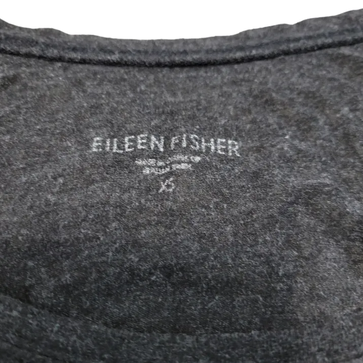 Eileen Fisher Top Size XS Long Sleeve Shirt Soft Viscose Spandex Blend With Flaw - Image 6