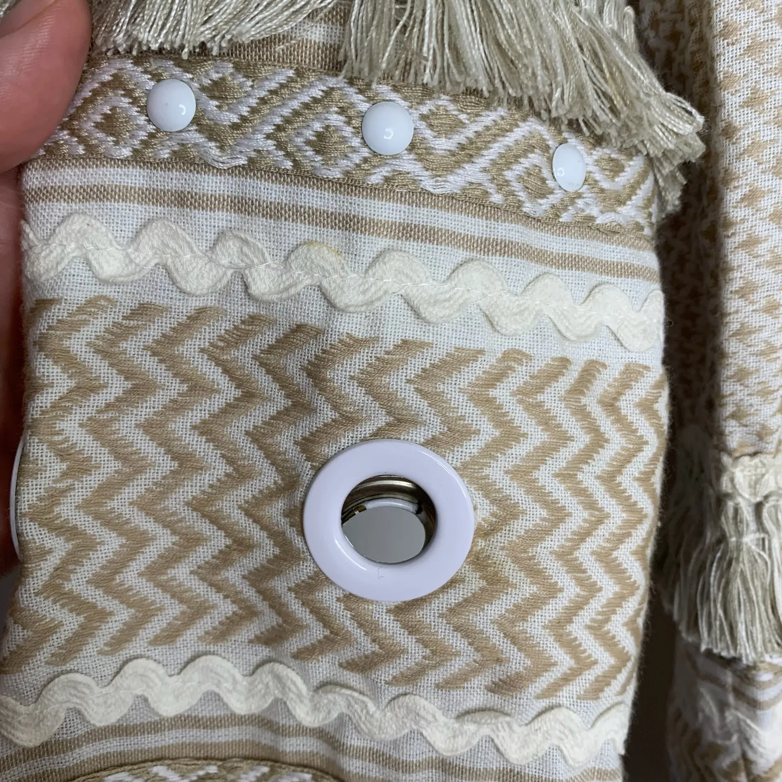 Dodo Bar Or Yehuda Tassel Embellished Jacket Tan Women’s Medium Brown - Image 10