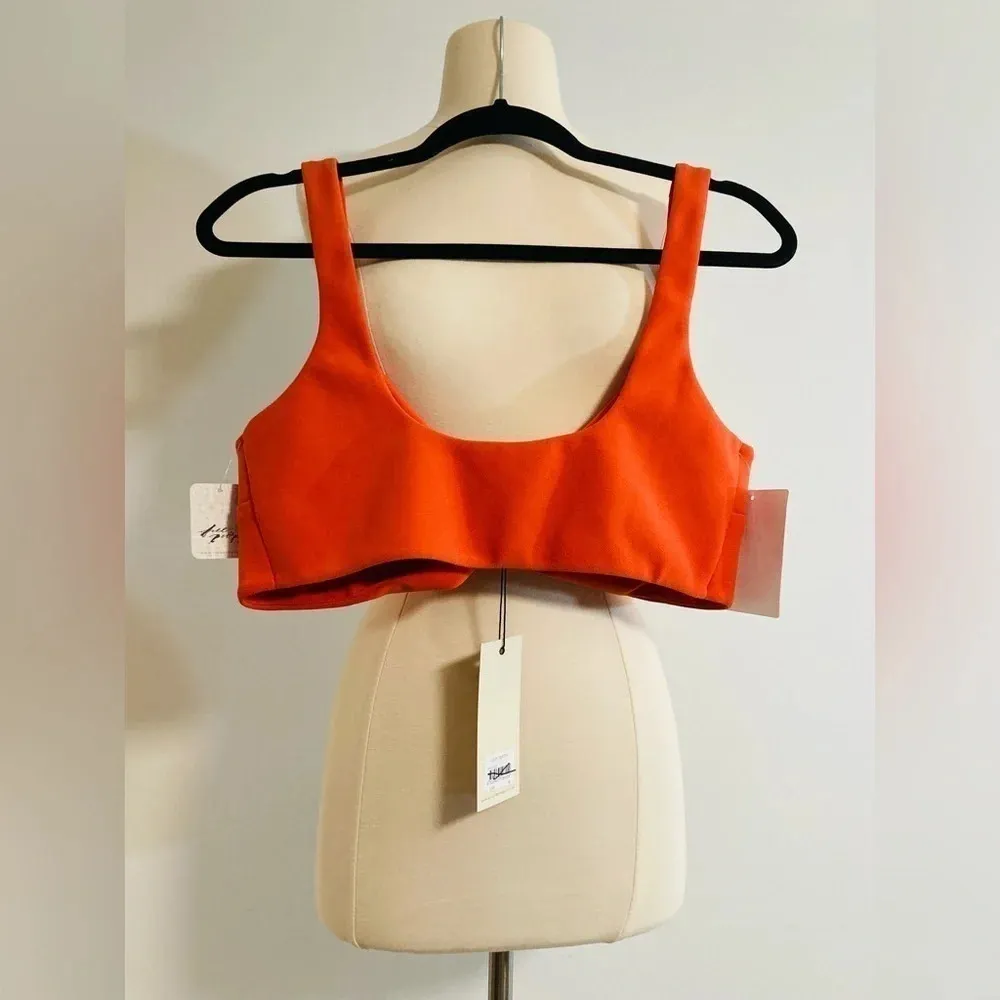 Free People BEC & BRIDGE Clover Crop Top in Flame Size 12 NWT $170 - Image 4