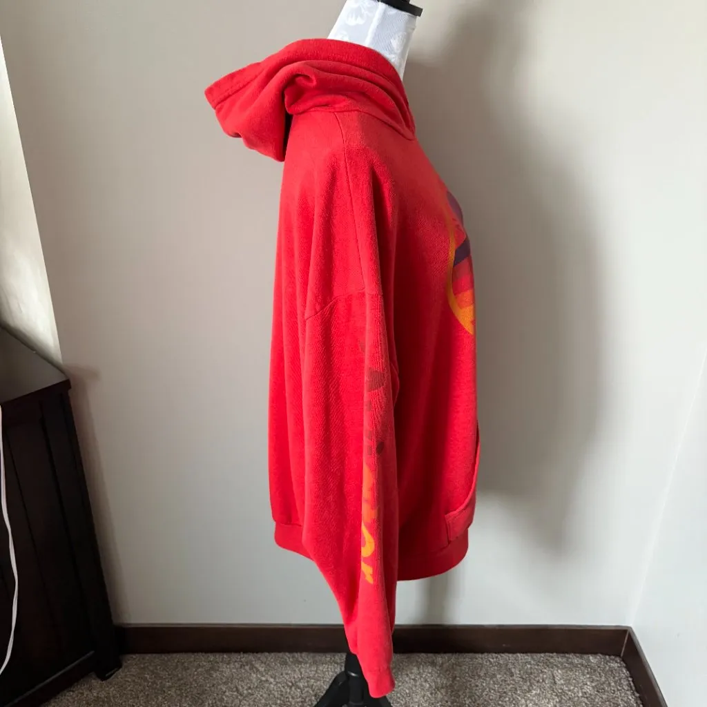 Aviator Nation Vail Relaxed Pullover Hoodie Xlarge Red - Image 3