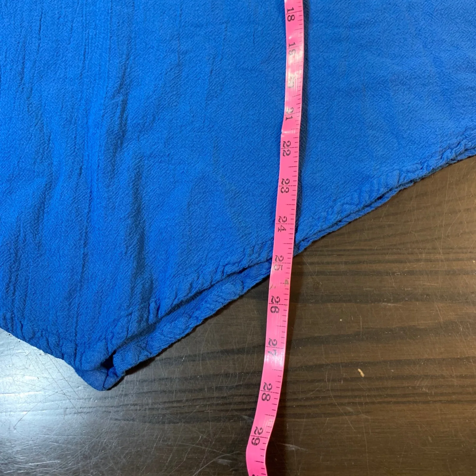 Oh My Gauze 3 Women's Top Size 16 XXL Royal‎ Blue Cotton Cruise Beachy Vacation - Image 8