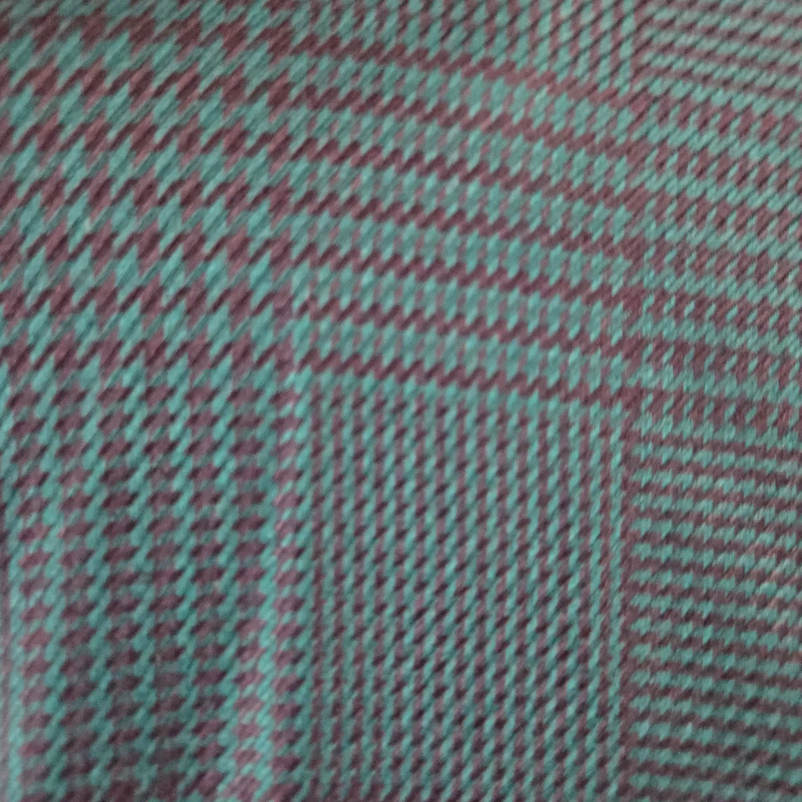 Vintage 80s Green Navy Houndstooth Retro Officecore Power Skirt Suit Set Size 4 - Image 9