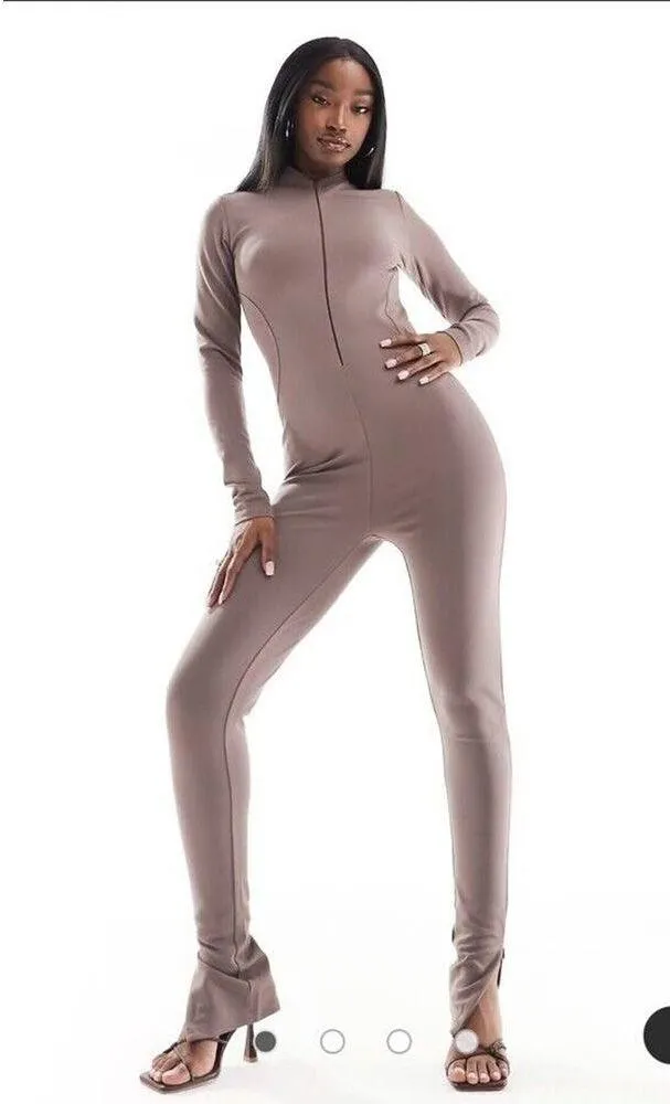 Simmi London Jumpsuit Sz 6 Bodycon Sexy Unitard Gym Workout Sporty Athletic New - Image 2