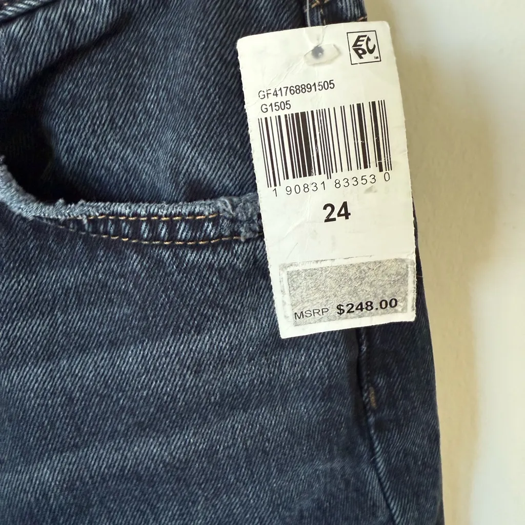 NWT GRLFRND Devon Into the Abyss Black Mom Jeans 24 - Image 4