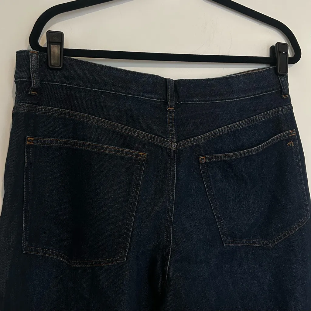 NWT Madewell The Tall Darted Barrel-Leg Jean in SoftDrape Foundry Wash Size 30T - Image 6