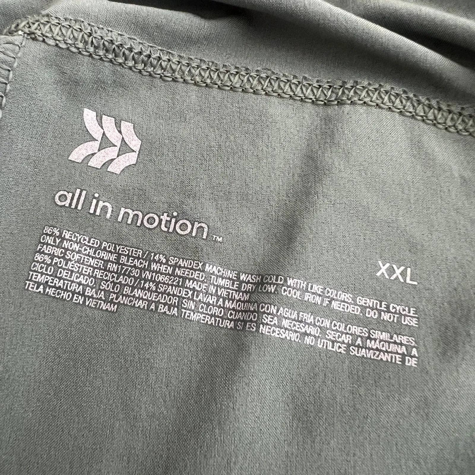 All in Motion Women's Light Green Stretch Woven Cargo pants - Size XXL - NWT - Image 2