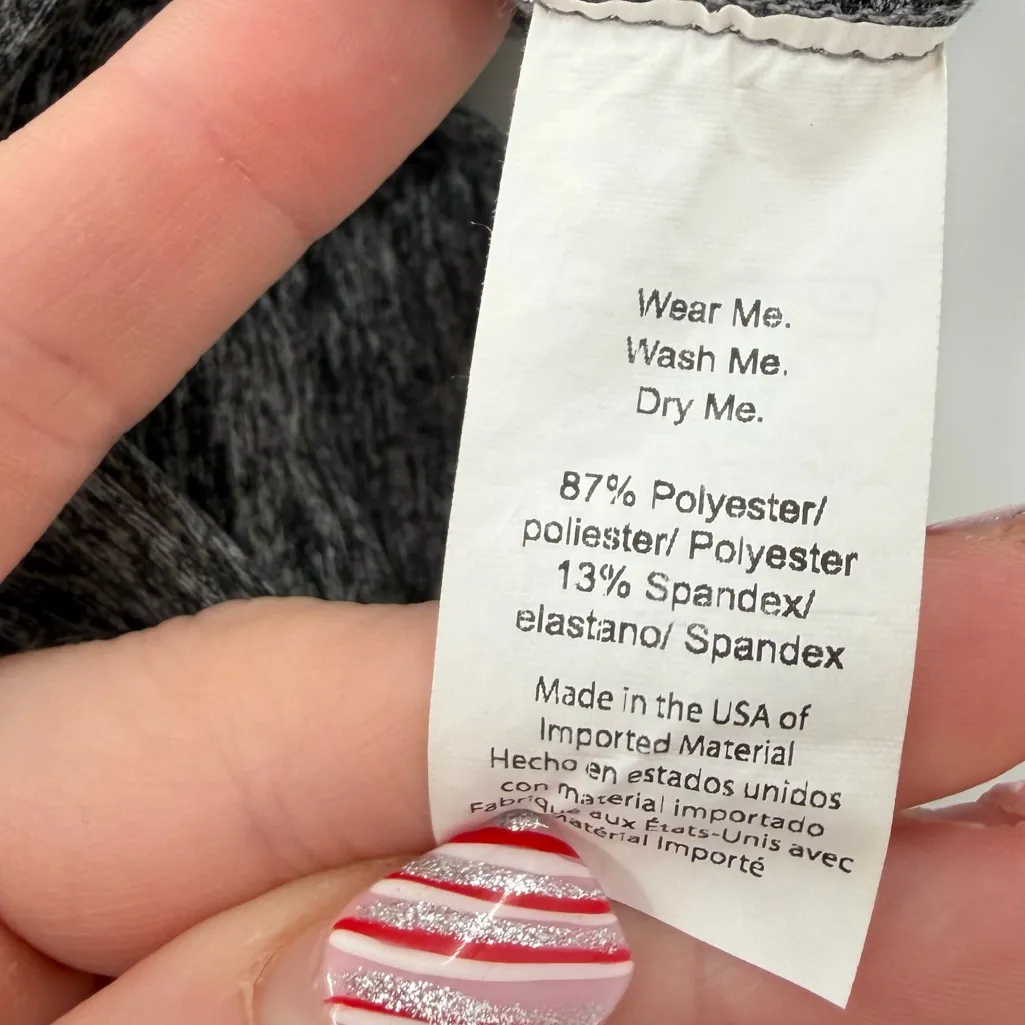 Beyond Yoga  heather gray crossover crop top medium - Image 4