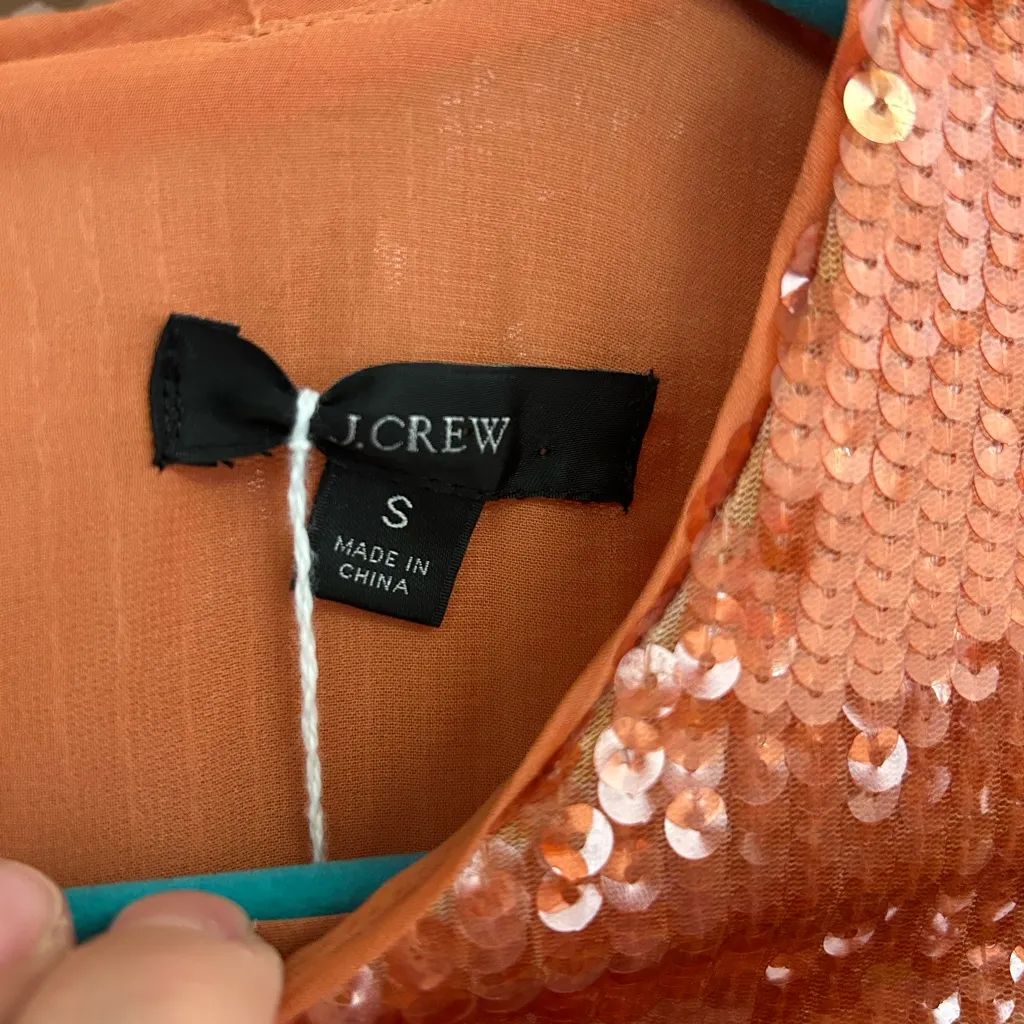 J Crew Two Piece Holiday Party Sequin Outfit - size S (top) and size 4 (skirt) - Image 4