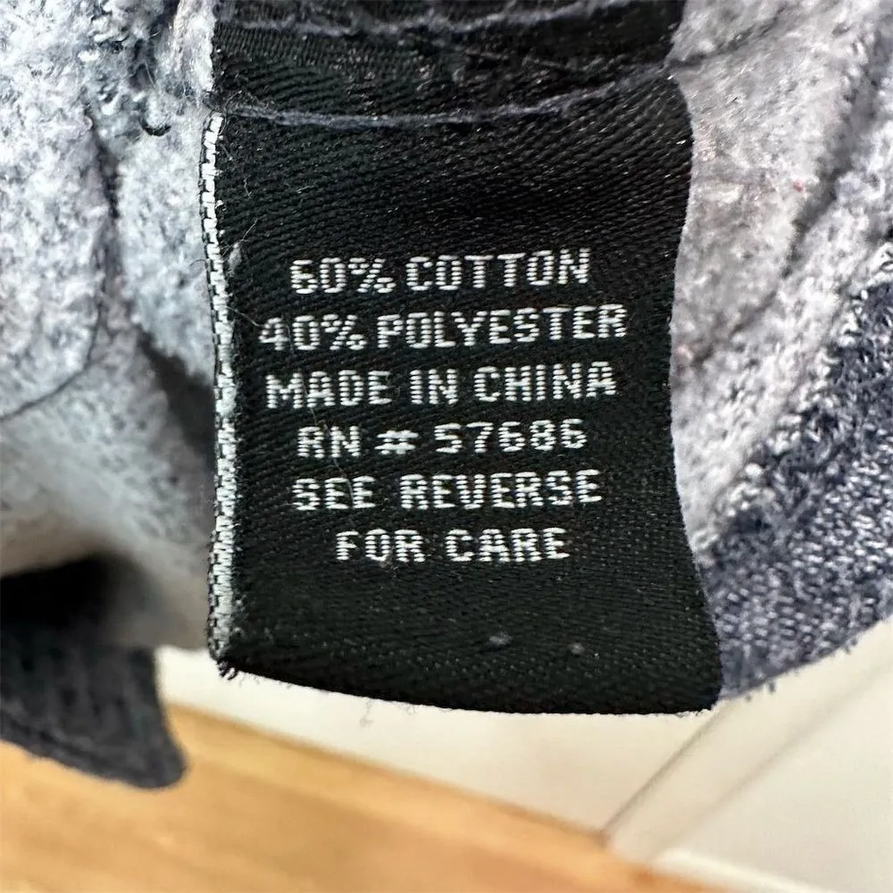 Women's Gray Hooded Flannel Peacoat‎ Jacket Medium Academia Preppy Minimalist - Image 5