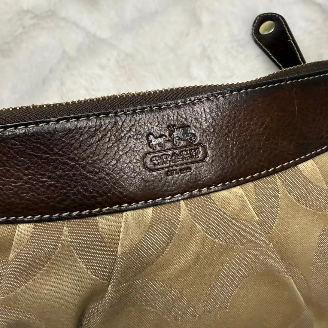 y2k Coach Madison Op Art Brown 12950 Small Hobo Handbag - Image 6