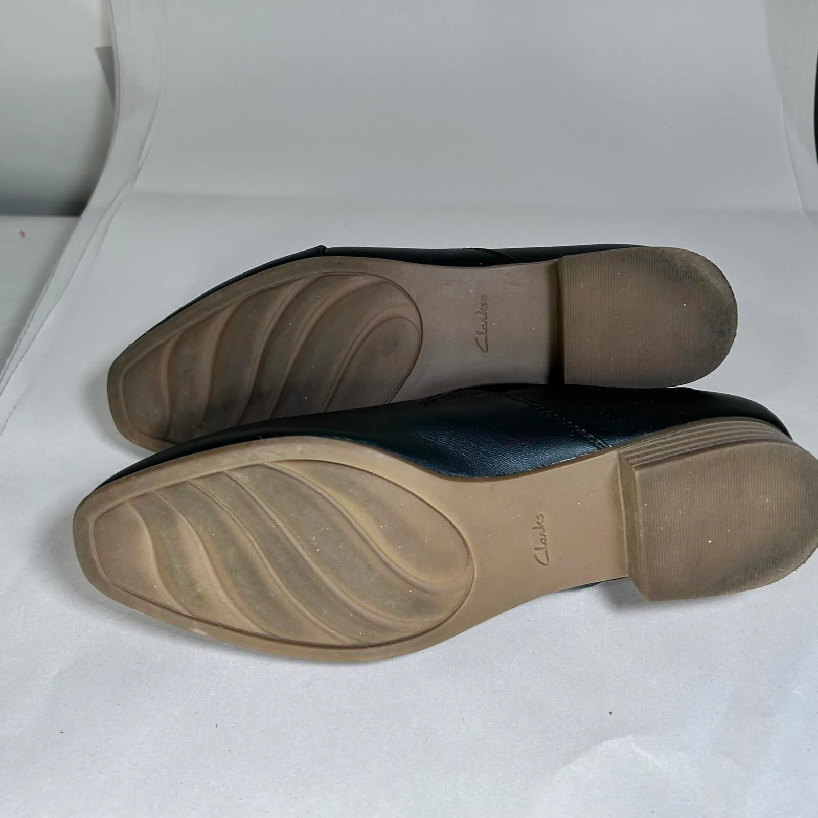 Clarks‎ Collection Juliet Palm Ortholite Black Leather Loafer Women's Size 9 - Image 8