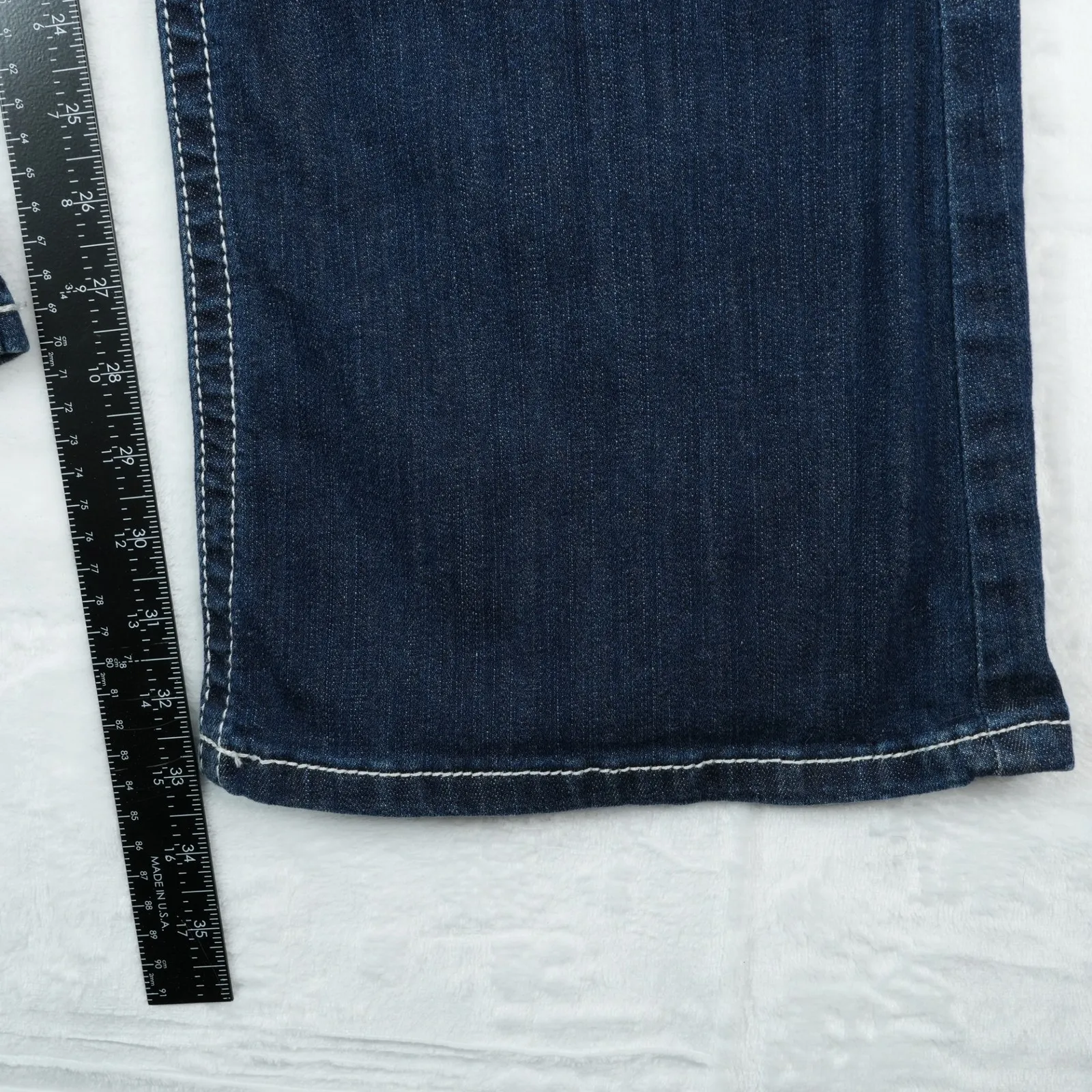 Ariat Real Denim Jeans Womens 34R Mid Rise Stretch Entwined Boot Cut Western - Image 12