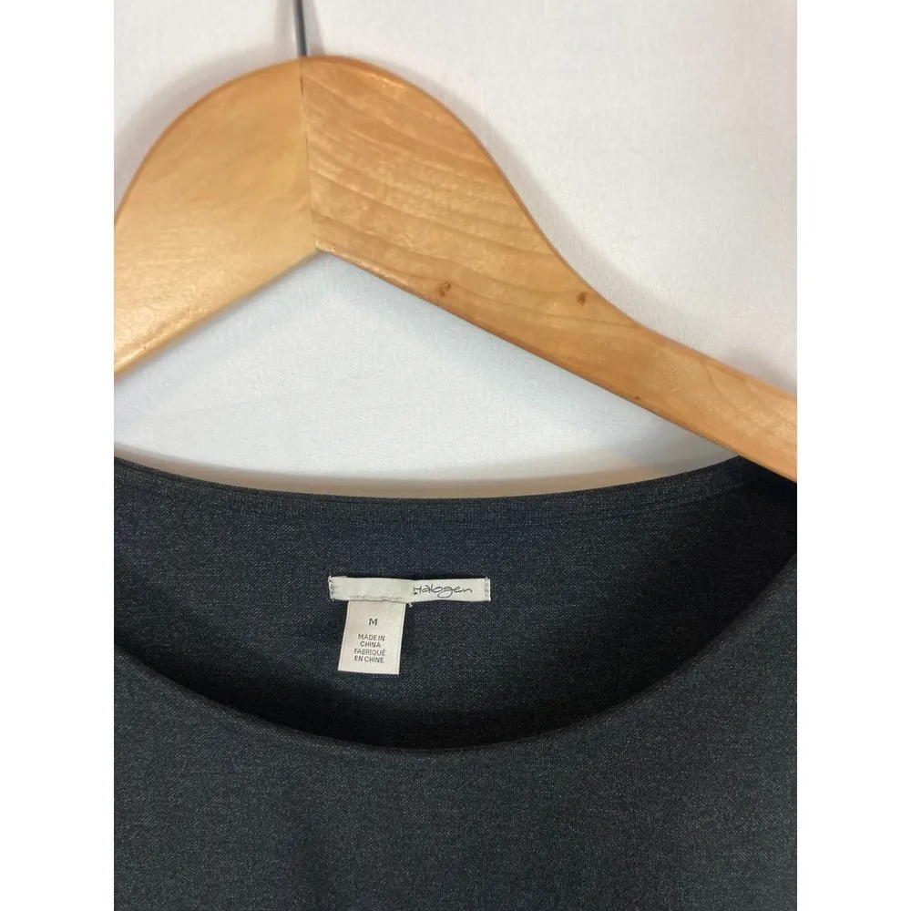 Halogen Bell Sleeve Long Sleeve Tunic Black Size Medium - Image 3