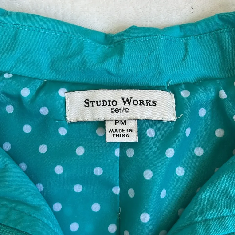 Studio Works Women’s Zip Up Jacket Size Petite Medium - Image 7