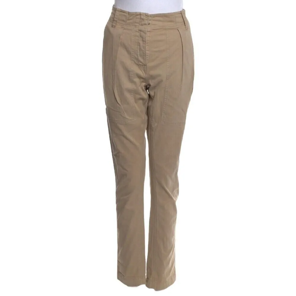 Isabel Marant Etoile Straight Leg Pants Women’s Size XS Neutral High Rise - Image 2