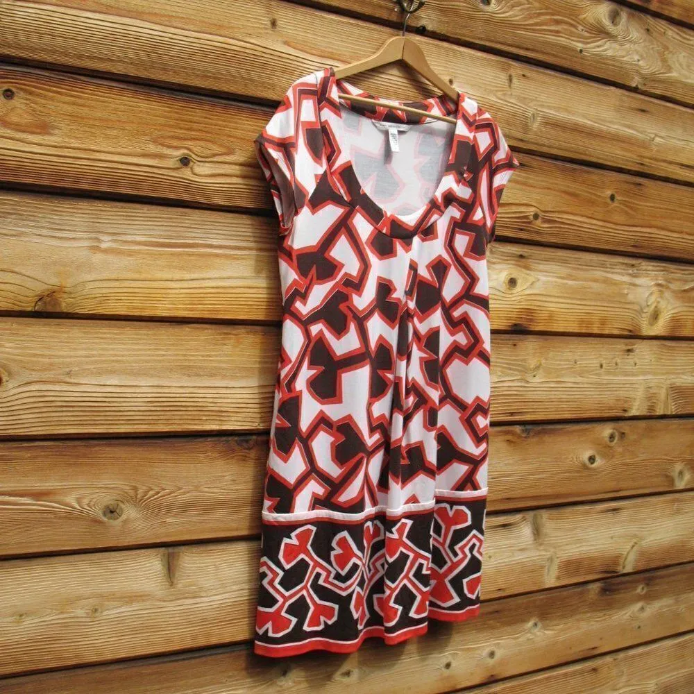 Diane Von Furstenberg DVF Silk Print Shift Dress - Image 5