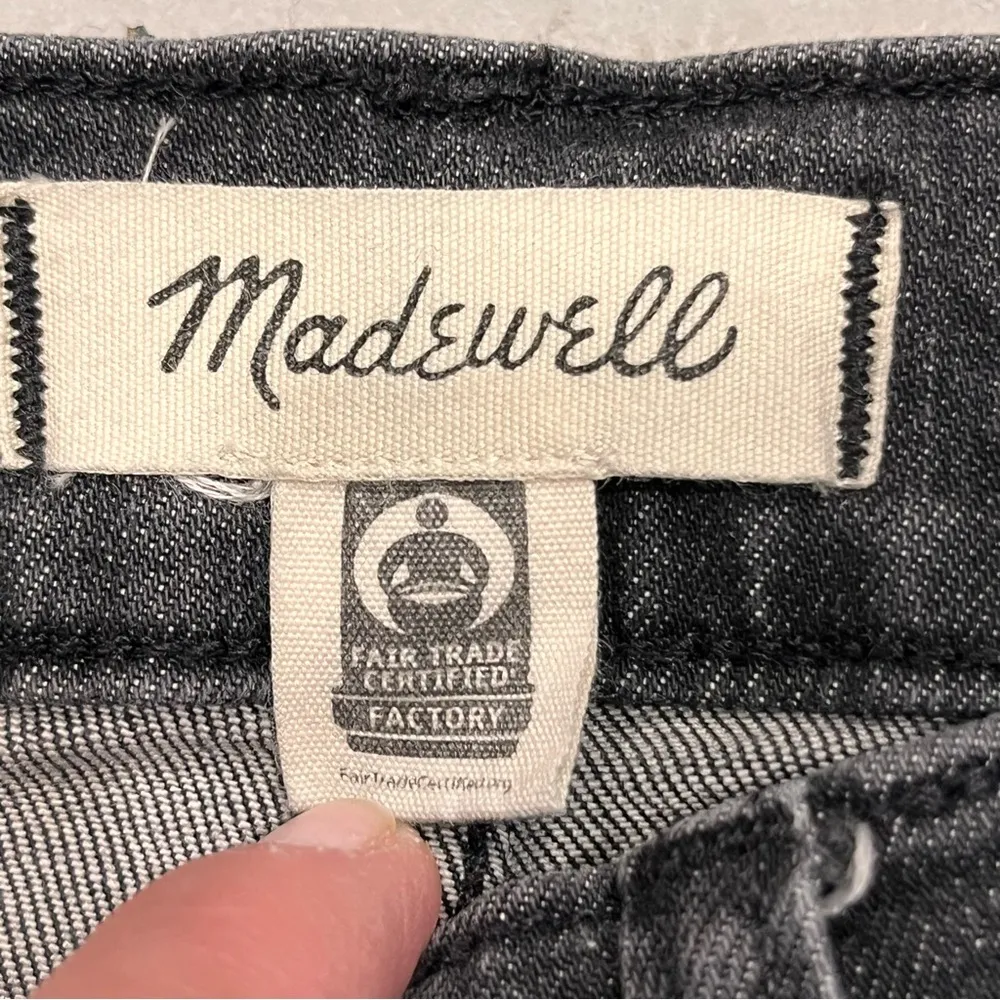 Madewell Black Lunar Wash Perfect Vintage Crop Jean Women’s size 27 - Image 11