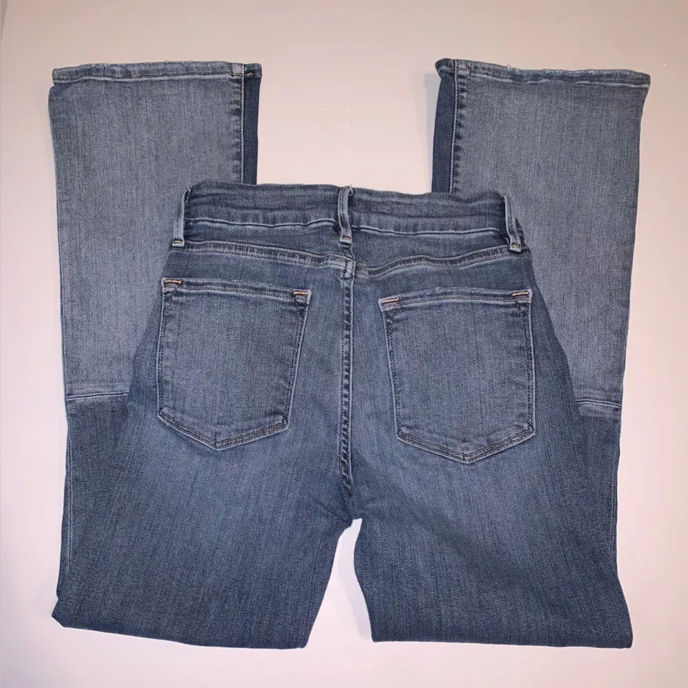 Frame Denim Le Crop Mini Boot Cut Color Block Patchwork Cropped Jeans 25 Kick - Image 5