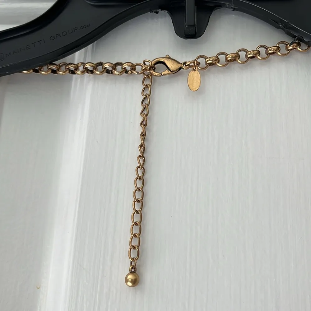 Animal Print Long Adjustable Statement Necklace Black - Image 6