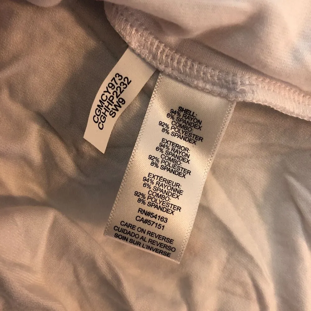 Calvin Klein Crochet-Shoulder Tunic Swim Cover Up Drawstring Pockets White S/M - Image 5