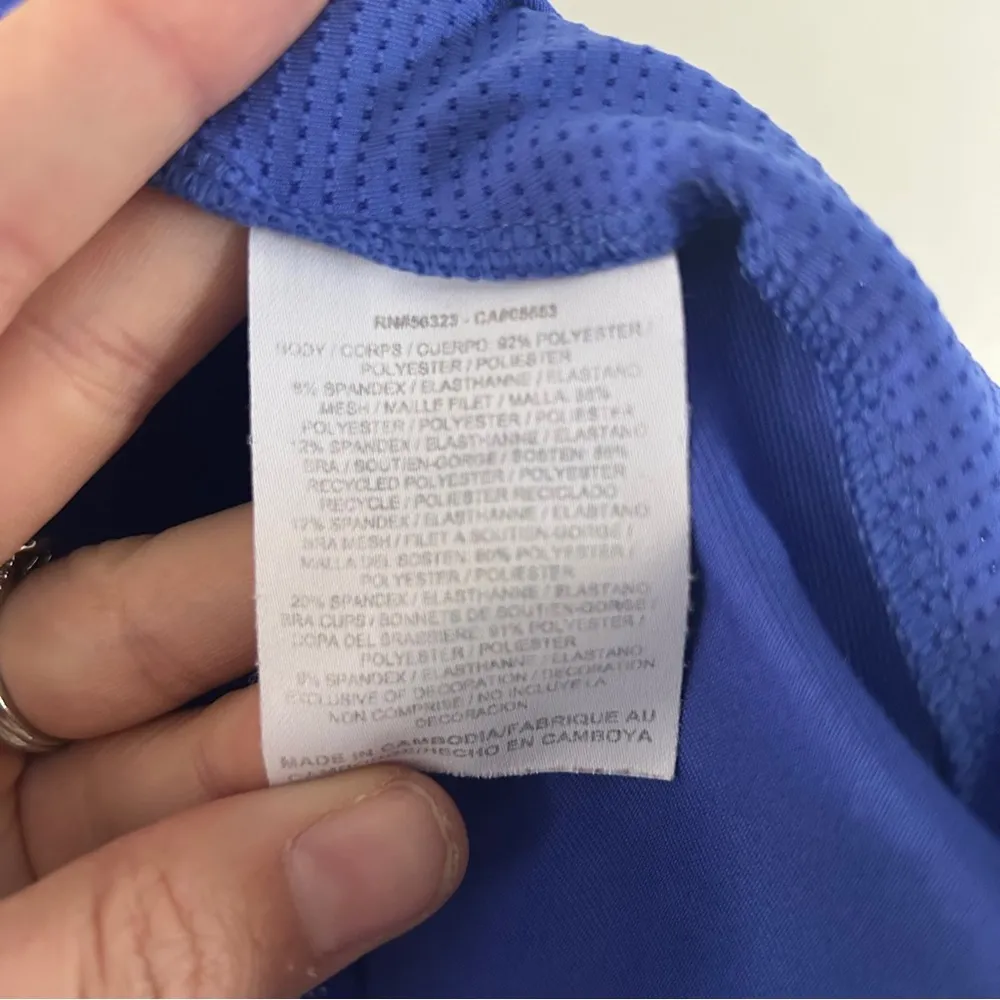 Nike Dri-Fit Blue Razorback Workout Tank Top Activewear Athletic Medium - Image 3