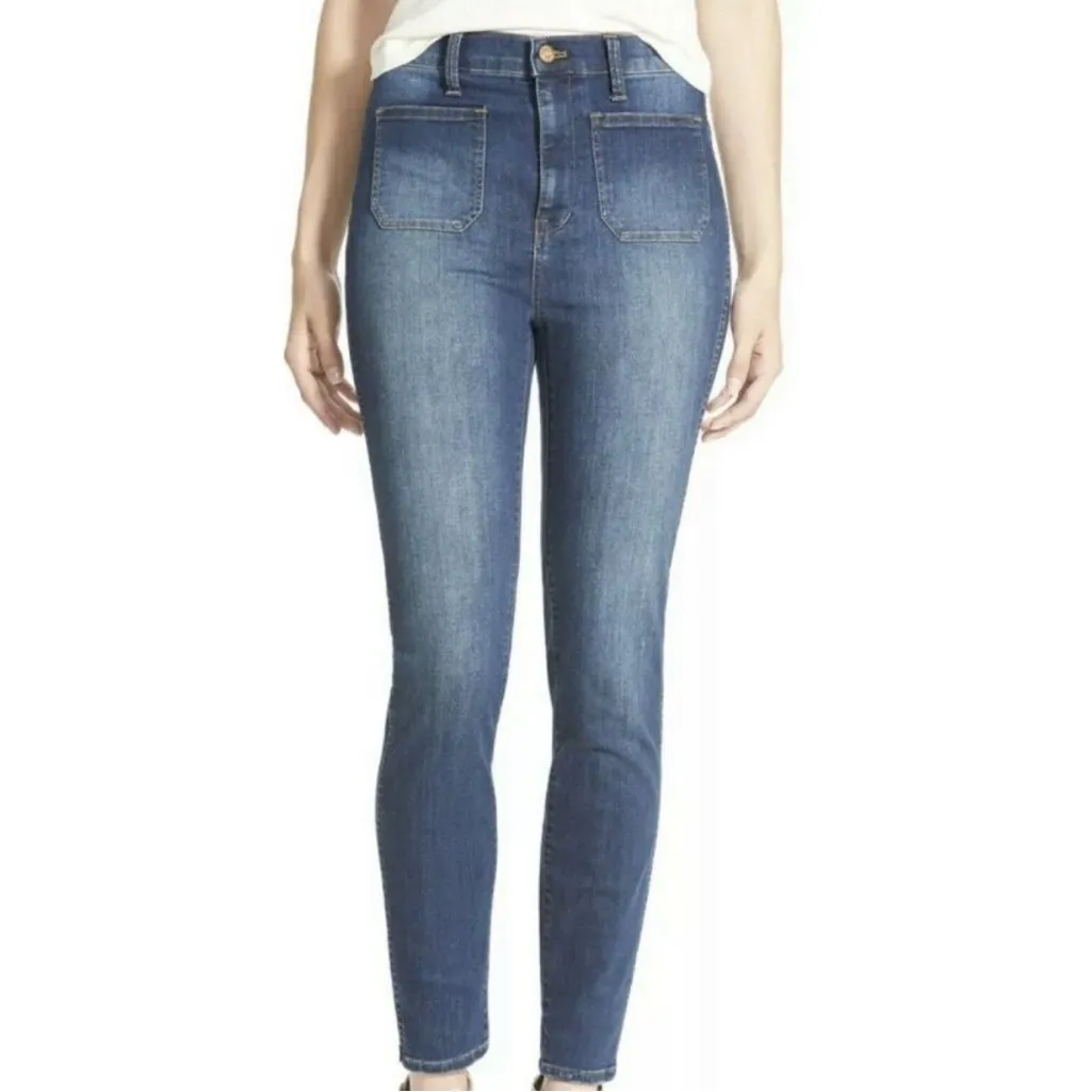 Madewell High Waisted Sailor Skinny Ankle Jeans Style #E0494 Size 29 - Image 2
