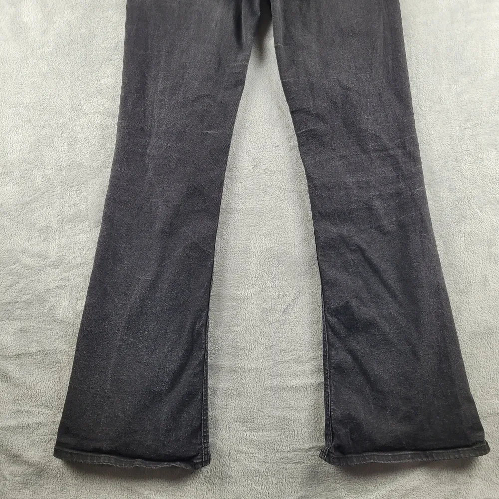 Pull&Bear Women's High Rise Flared Jeans Black Size 8 - Image 9