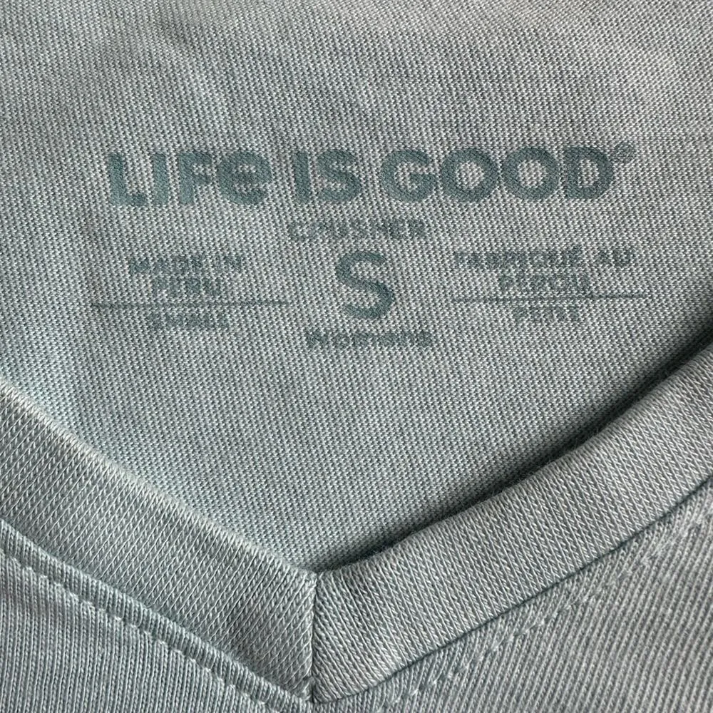 Life is Good  Crusher Tee Blue Keep it Simple Wine Flip Flops Summer Vacation - Image 3