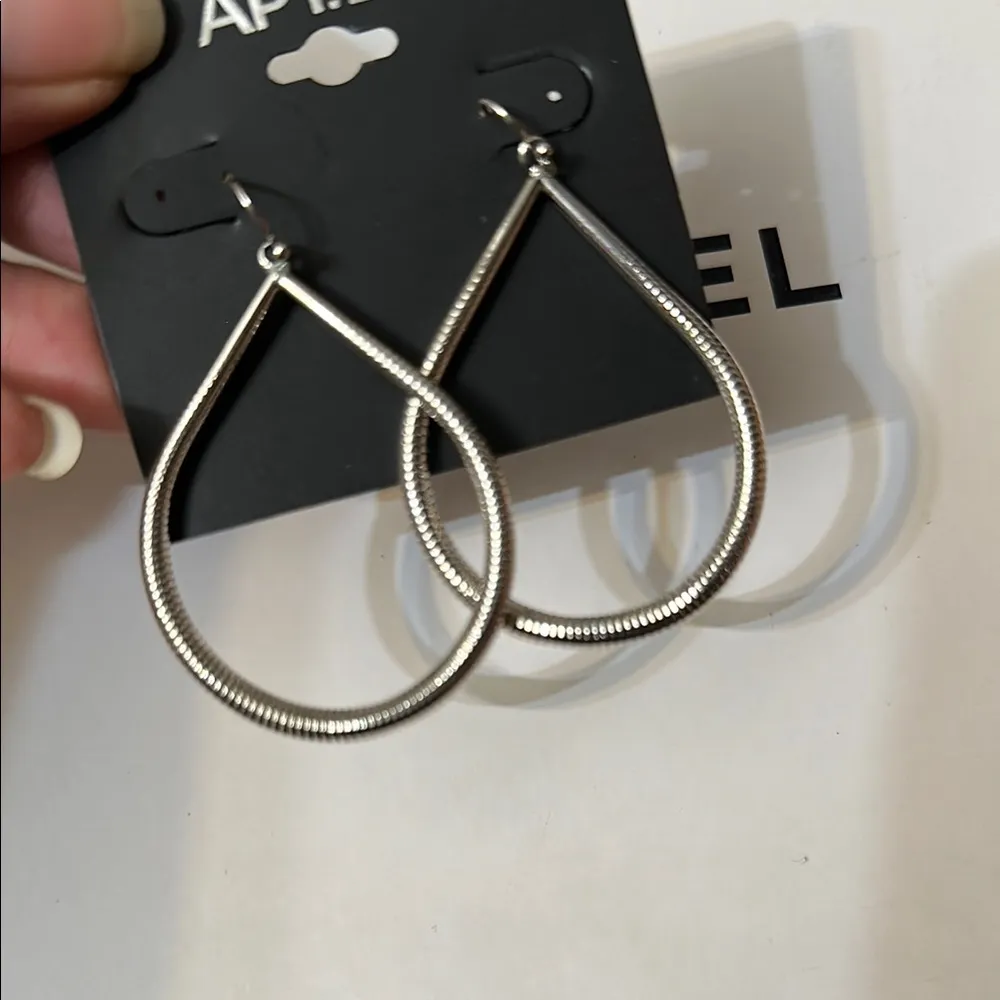 Apt. 9 Silver Teardrop Earrings - Image 4