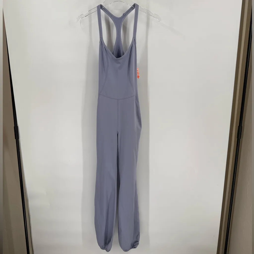NWT Free People Let’s Bounce‎ Onesie Jumpsuit Slate Blue Dusted Cerulean xs - Image 3