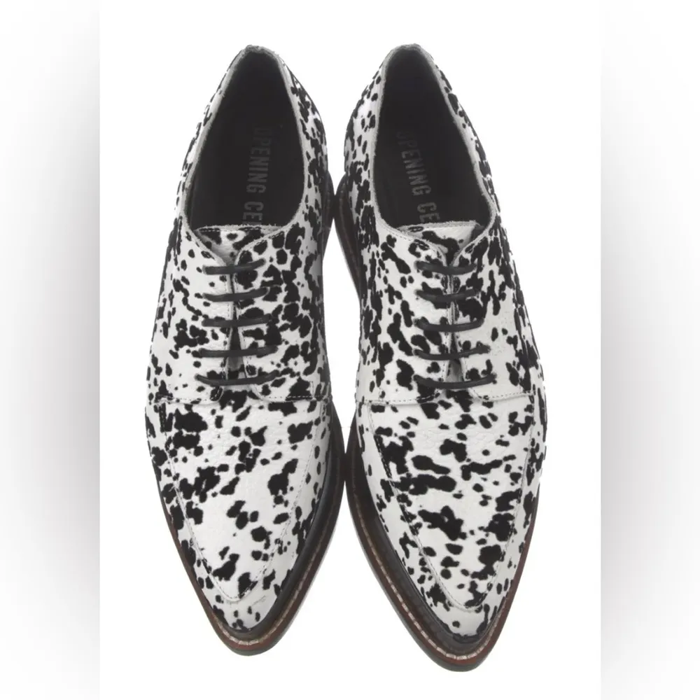 Opening Ceremony Eleanora Platform Oxfords Loafers Spotted Dalmatian sz 37 US 7 - Image 4