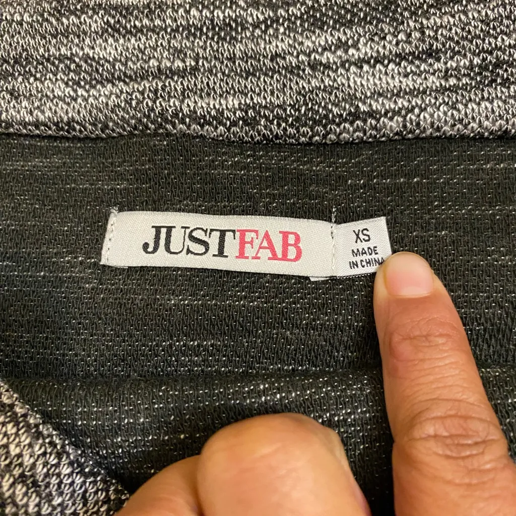 JustFab Charcoal Knit Top - Image 2